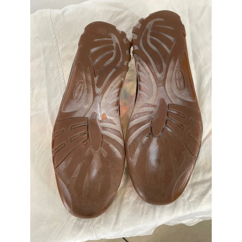 Allen Edmonds 9 1/2D Men Boulder Loafer Dark Brown Leather Driving Shoe Slip On